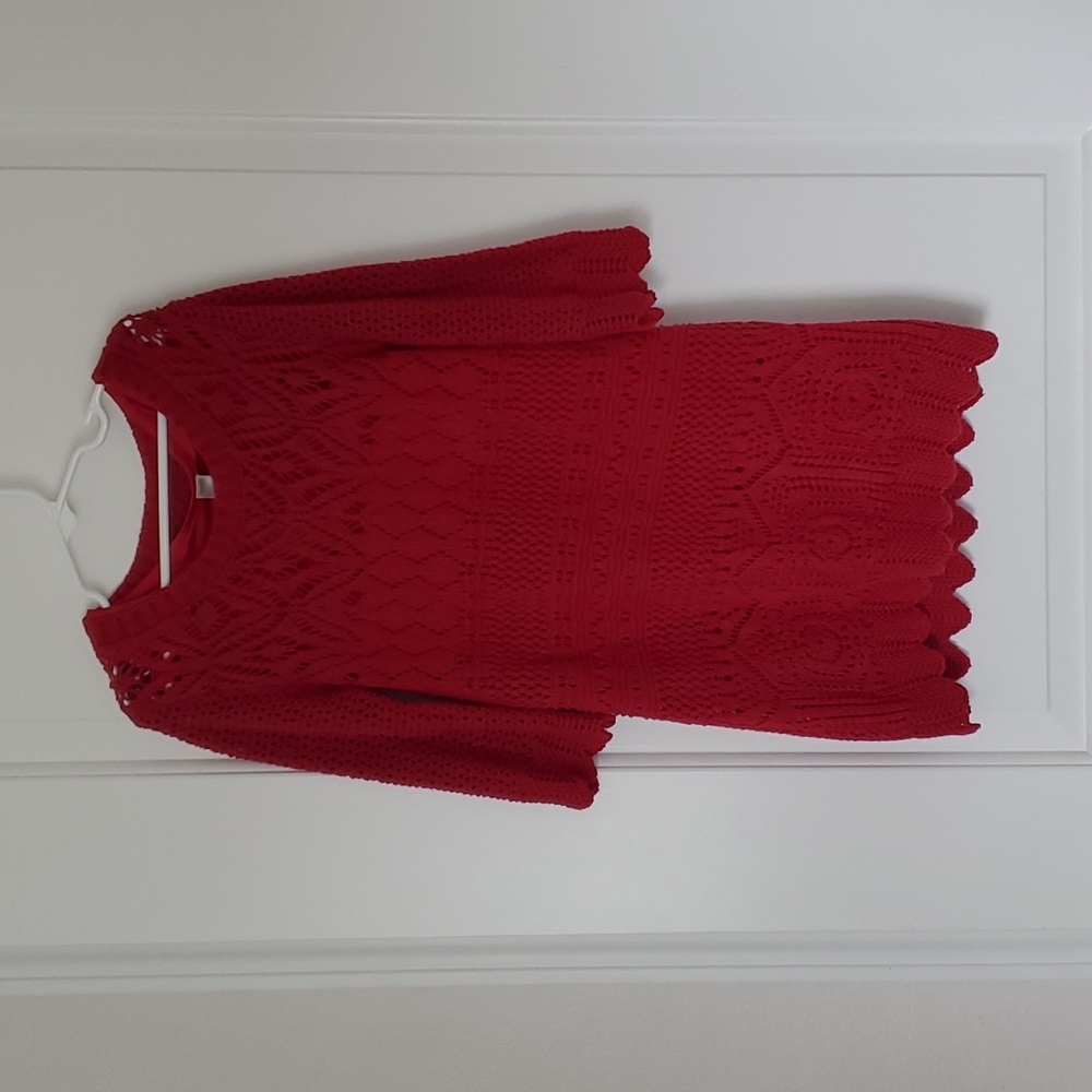 Cherokee red sweater dress